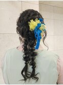 ツイン編みおろし