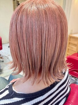 マイノリティー(Minority Produced By TOPHAIR) 【脱白髪染め】白髪ぼかしブリーチ ピンクベージュ