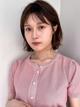ラフ フロム ガーデン(Laf from GARDEN) セミディ/シアーカラー/ショートヘア/ワンカール/ダークアッシュ