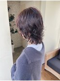 ミディアムウルフパーマ