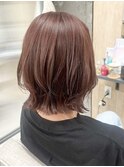 髪質改善×コーラルベージュ