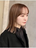 前髪カット/こなれミディ/ウェーブパーマ/イメチェン/レイヤー