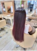 ☆ピンクグラデーション/ブリーチ/デザイン　30代40代