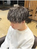 縦落ちツイストスパイラルパーマメンズパーマハイライトパーマ