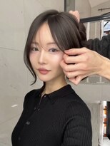 サイン 表参道(SIGN) 韓国ヘアーハッシュカットレイヤーカットグレージュブリーチ無し