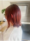 外ハネ切りっぱなしボブ
