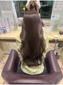 黒髪 ボブルフ ネビージュ 小顔 ワンレン 髪質改善 前髪