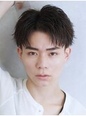 アクティブショート スパイキーショート ツーブロック 黒髪