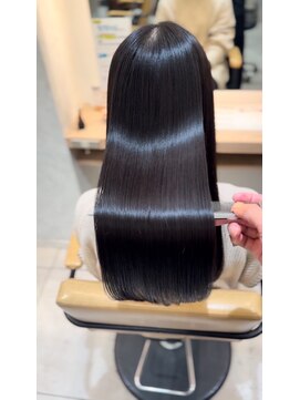 アース 溝の口店(HAIR&MAKE EARTH) 20代30代40代髪質改善カラーアッシュベージュ艶感ストレート