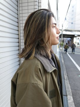 メンズ シイ(MEN’S SIE) メンズボブ×ハイライトカラー