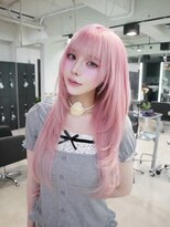 シェノン 表参道(CHAINON)&nbsp;表参道/着物ヘア/ダークアッシュ/ミディアムレイヤーカット/渋谷