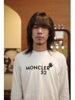 エディ(Edy)&nbsp;メンズウルフカットマッシュウルフニュアンスパーマ眉毛カット