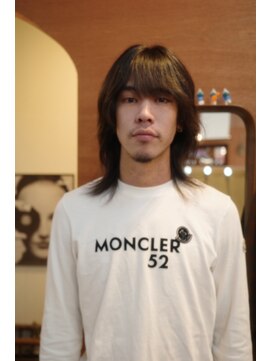 エディ(Edy) メンズウルフカットマッシュウルフニュアンスパーマ眉毛カット