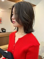 パークレーン アイス イヴェン(park lane ICI yeven)&nbsp;髪質改善カラーくびれミディアムレイヤー小顔ショコラグレージュ