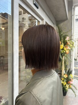 エマ 浦上駅前店(EMMA) ナチュラルベージュ×透明感ケアカラー