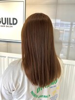 ギルド 清瀬店(GUILD) 艶感ブラウンのストレートミディアム