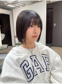 コンパクトボブ/透明感アッシュ