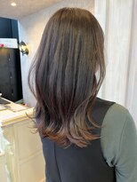 キャアリー(Caary) 福山人気艶髪チョコレートブラウン外ハネ韓国くびれ小顔レイヤー
