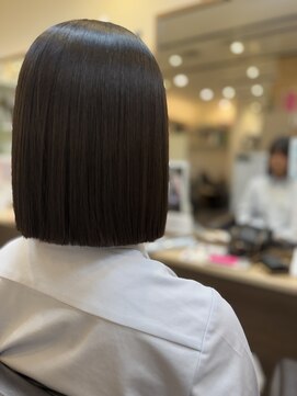 アンサ 長岡天神店(ANSA) 切りっぱなしボブ/ストレートボブ/学生/20代/30代
