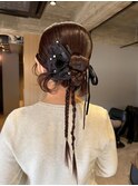 大分ヘアセットお呼ばれダウンスタイル