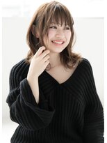 ラノバイヘアー(Lano by HAIR) 【Lano by HAIR】関亜梨佐 黒髪暗髪アッシュ小顔ミディアム