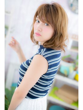 ヘアアンドビューティー ミック(Hair & Beauty miq) ふわくしゅルーズ感*ランダムカールラフミディb