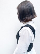 モルニ(MORNI)&nbsp;モカブラウン_マロンベージュ Aラインボブ かきあげ