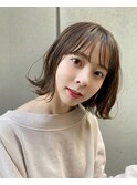 大人可愛いゆるふわウェーブボブ