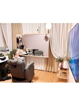 【全席完全個室制◎】シャンプーの移動もなし！ご来店からお帰りまで、周りを気にせず至福のRelax timeを♪