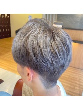 リベア 一之江店(Rever) ツーブロマッシュ/メンズパーマ/グレージュ【一之江/江戸川】