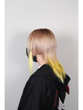 クリップ ジョイント ゴッド(CLIP JOINT GOD) ベージュ×イエロー