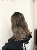 グラデーションカラー　アッシュ　グレージュ◎30代40代50代