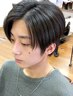 メンズカット(眉剃りのみ)+ストレートパーマ ￥11,000→￥10,600
