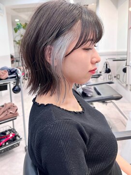 グラフ 銀座(GRAFF) イヤリングカラーボブインナーカラー20代30代