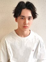 ブゾン(buZon)&nbsp;【buZon ブゾン】波巻きマッシュパーマ×アッシュブラック