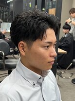 エルマーク(L-MARK)&nbsp;アップバングツーブロックバーバーフェードツイストメッシュ