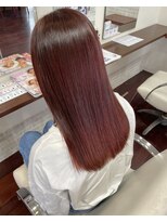 ヘアースペースブルーム プリュス 石橋店(HAIR SPACE BLOOM plus) 石橋阪大前/髪質改善/酸性ストレート/ピンクブラウン