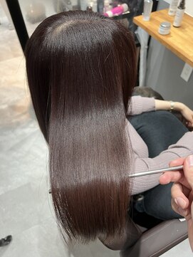 ライア 吉祥寺南口店(laia) カット×ピンク×髪質改善【髪質改善 laia 吉祥寺 美容室】
