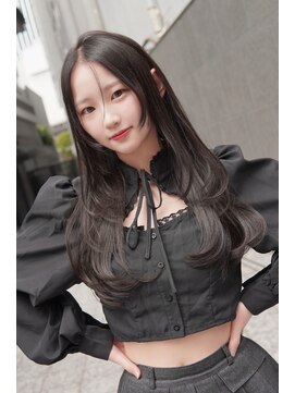 アンジェリカラボ 梅田店(ANGELICA LABO) ワンカールレイヤー×顔まわり×髪質再生×韓国【川又】