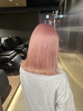 ペレ 栄店(PELE) デザインカラー/レイヤーカット/ウェットヘア/オリーブベージュ