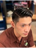 スリックバック フェード メンズショート バーバー リクルート