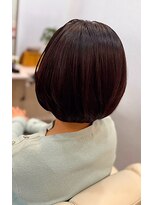 ヘアアトリエ ナイン(hair atelier nine)&nbsp;イメチェン/ホワイトブロンド/外ハネボブ/美髪/福島市