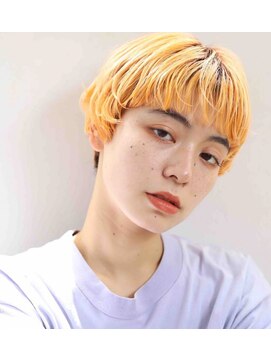 ランプヘアー(LAMP HAIR) ハイトーンブリーチカラーマニッシュ透明感小顔ショート20代30代