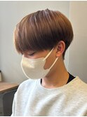 マッシュナチュラルカラーマッシュメンズヘアカラーツーブロック
