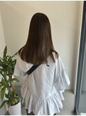 縮毛矯正×スモーキーベージュ