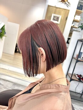 アムヘアー(A.M. hair) アンブレラカラーショートボブ