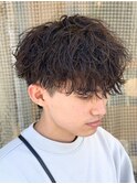 シャドウパーマメンズカットスパイラルパーマツイスパ波巻き
