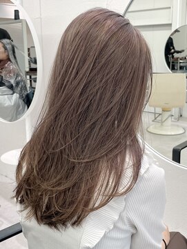 ミーム 原宿 表参道(meme) !ダブルカラーハイトーンミルクティーベージュグレージュ#原宿