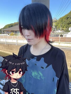 ヘアショップ ホップエム(HAIR SHOP HOP M) ウルフカット/エンドカラー/顔周り/インナーカラー