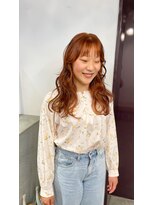 チクロヘアー(Ticro hair) @Luca オレンジベージュ